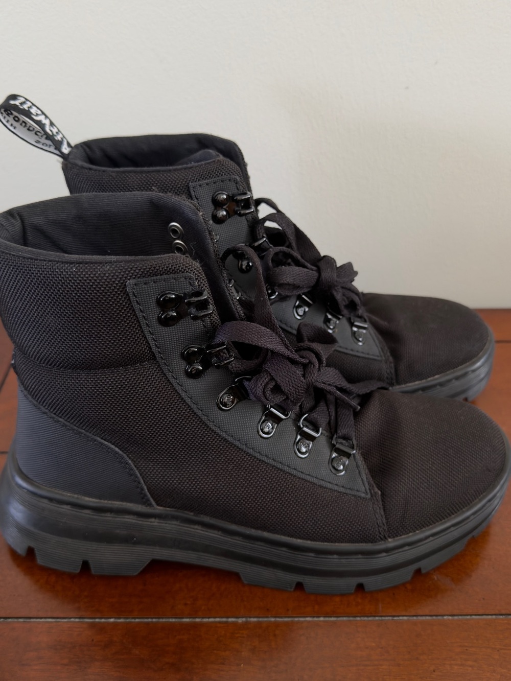 Dr. Marten canvas combat boot black